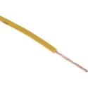 RS PRO Yellow Tri-Rated Hook Up Wire 22 AWG 16/0.2 mm Core Strands 100 m PVC Insulation 105°C 180-5917