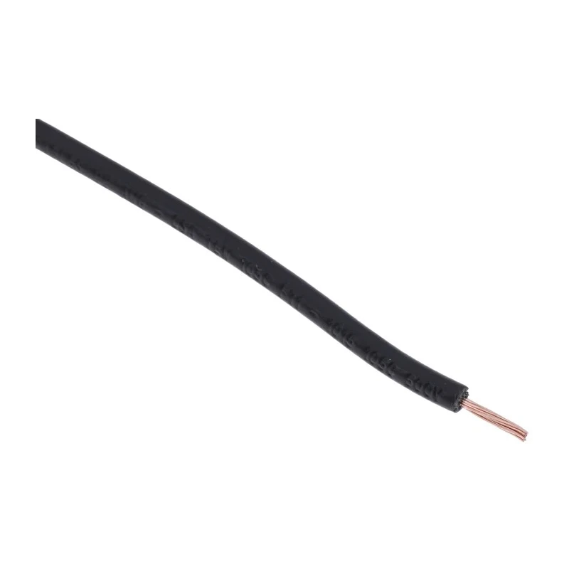 RS PRO Black Hook Up Wire 20 AWG, 24x0.2 mm Core Strands, 100 m Length, Flame Retardant, CPE ETFE Ethylene 180-5921