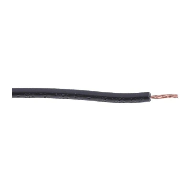 RS PRO Black Hook Up Wire 20 AWG, 24x0.2 mm Core Strands, 100 m Length, Flame Retardant, CPE ETFE Ethylene 180-5921