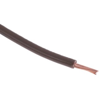 RS PRO Brown Hook Up Wire 16 AWG, 30/0.25 mm Core Strands, 100 m, Copper Conductor, UL1015, Flame Retardant, 105°C 180-5949