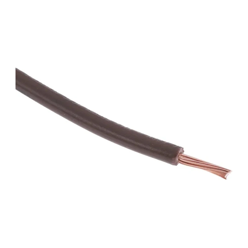 RS PRO Brown Hook Up Wire 16 AWG, 30/0.25 mm Core Strands, 100 m, Copper Conductor, UL1015, Flame Retardant, 105°C 180-5949