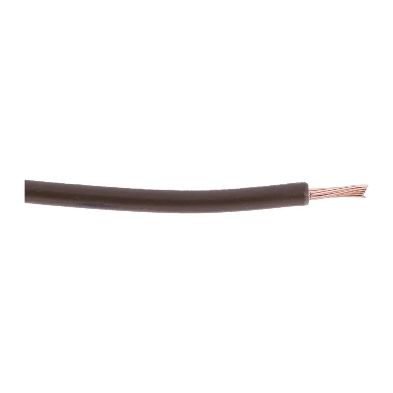 RS PRO Brown Hook Up Wire 16 AWG, 30/0.25 mm Core Strands, 100 m, Copper Conductor, UL1015, Flame Retardant, 105°C 180-5949