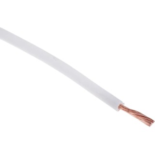 RS PRO White Hook Up Wire 16 AWG 30/0.25 mm Copper Conductor Flame Retardant 105°C 100 m 180-5948