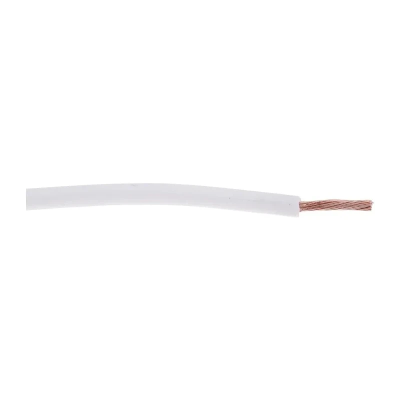RS PRO White Hook Up Wire 16 AWG 30/0.25 mm Copper Conductor Flame Retardant 105°C 100 m 180-5948