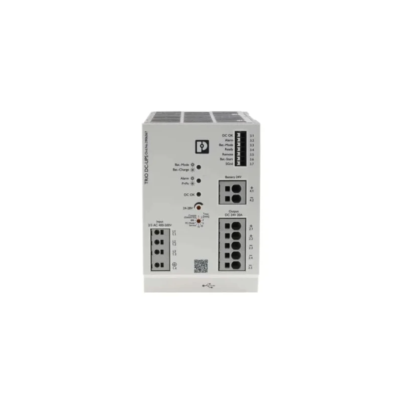 Phoenix Contact Uninterruptible Power Supply TRIO-UPS-2G/3AC/24DC/20 400V AC Input, 24V DC Output, 480W Power, DIN 2906367