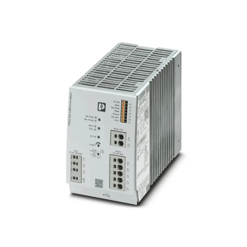 Phoenix Contact Uninterruptible Power Supply TRIO-UPS-2G/3AC/24DC/20 400V AC Input, 24V DC Output, 480W Power, DIN 2906367