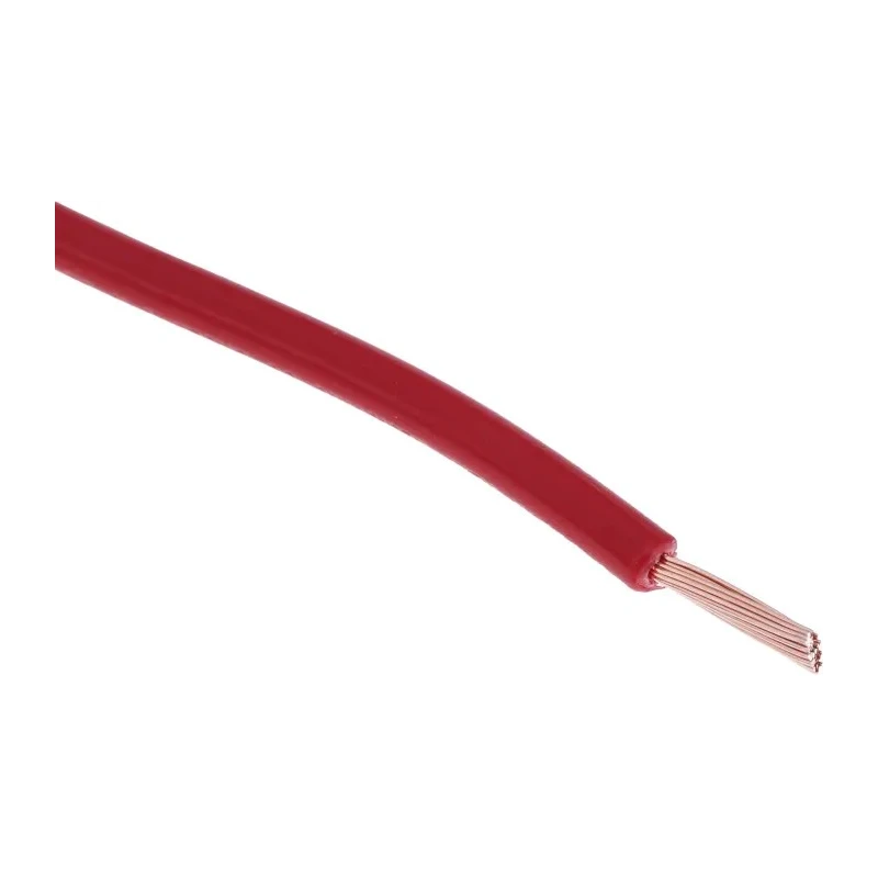 RS PRO Red Hook Up Wire 16 AWG 30x0.25 mm Core Strands 100 m Polyvinyl Chloride Insulation 180-5950