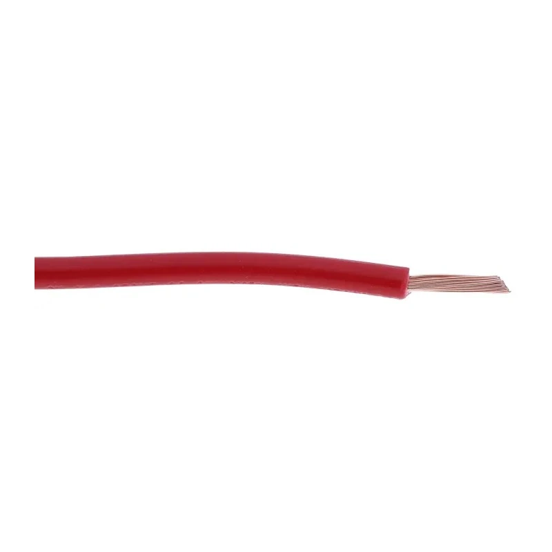RS PRO Red Hook Up Wire 16 AWG 30x0.25 mm Core Strands 100 m Polyvinyl Chloride Insulation 180-5950
