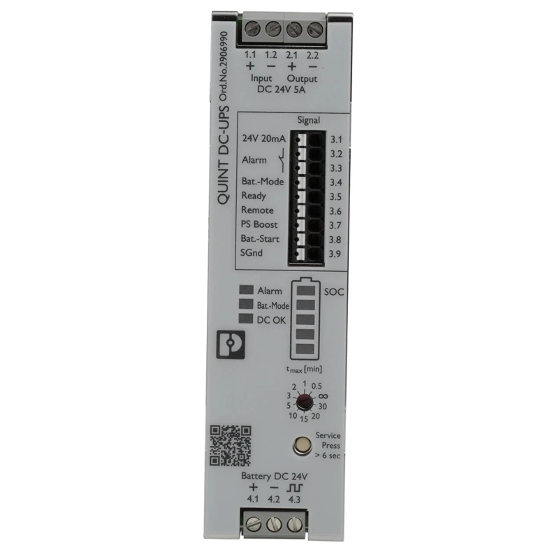 Phoenix Contact QUINT4 Uninterruptible Power Supply UPS 18V dc Input, 30 V dc Output, 240W, 8.3A, DIN Rail Mount 2906990