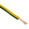 RS PRO Green Yellow Hook Up Wire 16 AWG 30 x 0.25 mm Core Strands 100 m 180-5955