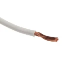 RS PRO White Hook Up Wire 14 AWG, 50 x 0.25 mm Strands, 100 m Length, Flame Retardant Polyvinyl Chloride Jacket 180-5954