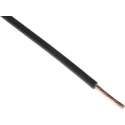 RS PRO Black Hook Up Wire, 14 AWG, 50/0.25 mm Core Strands, 100 m Length, Polyvinyl Chloride Insulation 180-5956