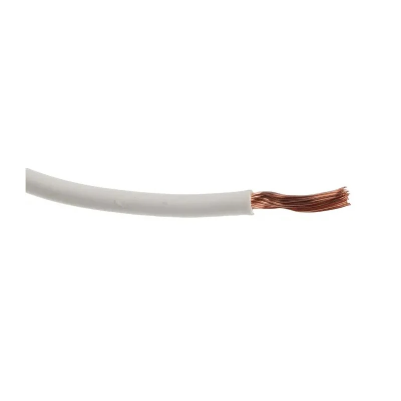 RS PRO White Hook Up Wire 14 AWG, 50 x 0.25 mm Strands, 100 m Length, Flame Retardant Polyvinyl Chloride Jacket 180-5954