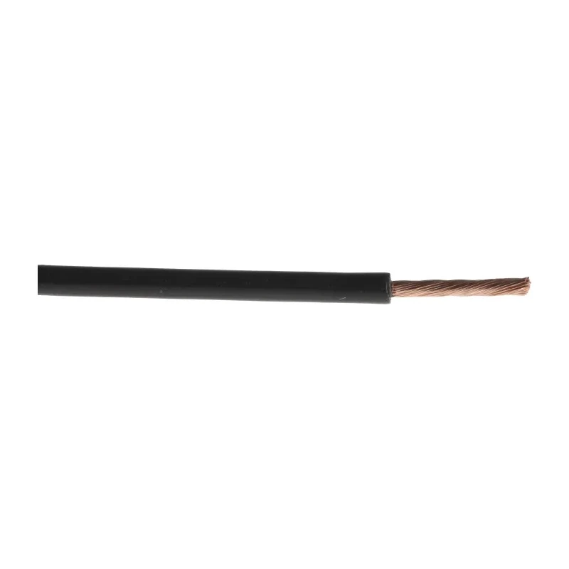 RS PRO Black Hook Up Wire, 14 AWG, 50/0.25 mm Core Strands, 100 m Length, Polyvinyl Chloride Insulation 180-5956