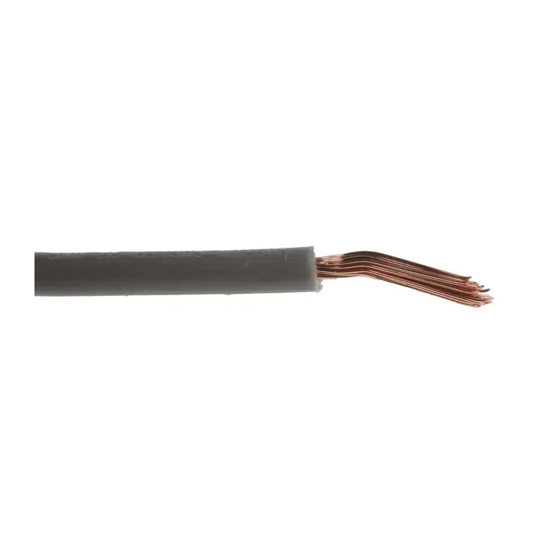 RS PRO Grey Hook Up Wire 16 AWG, 30/0.25 mm Core Strands, 100 m, Flame Retardant, 105°C Maximum Operating 180-5953