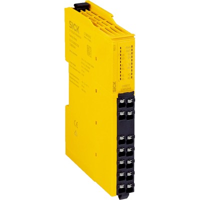 SICK 24V DC Safety Relay with 2 Safety Contacts, Automatic & Manual Reset, Plug-In Terminal, DIN Rail Mount RLY3