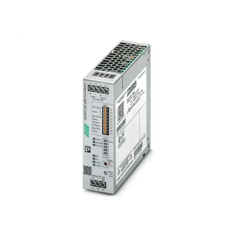 Phoenix Contact Uninterruptible Power Supply QUINT UPS 18 V DC, 30 V DC Input, 740 W, 31.2 A, DIN Rail Mount, Model 2907073