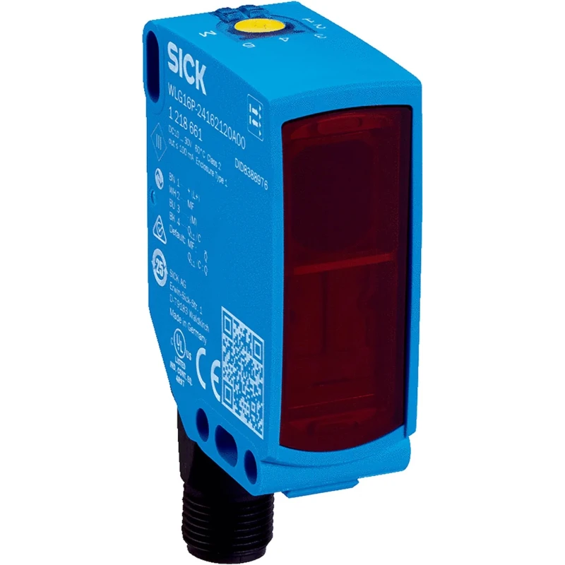 SICK Retroreflective Photoelectric Sensor Block Sensor 0 to 5 m Detection Range NPN/PNP Output IP66 IP67 WLG16P-24162120A00