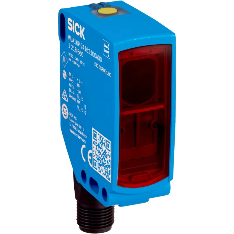 SICK Polarised Retro Reflection Photoelectric Sensor, Block Sensor, 0 to 10 m Detection Range, NPN/PNP WLA16P-24162100A00