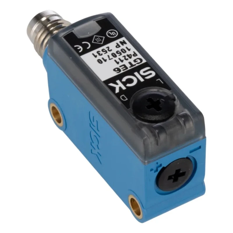 SICK Diffuse Photoelectric Sensor, Block Sensor, 300 mm Detection Range, PNP Output, IP67 Rated, Model GTE6-P4211