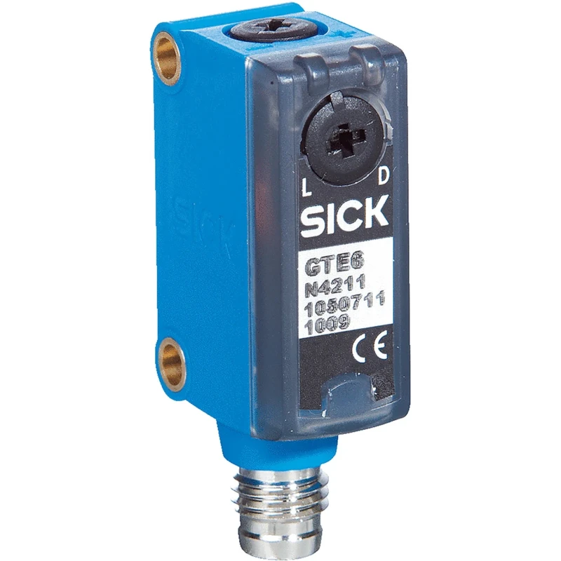 SICK Diffuse Photoelectric Sensor, Block Sensor, 300 mm Detection Range, PNP Output, IP67 Rated, Model GTE6-P4211