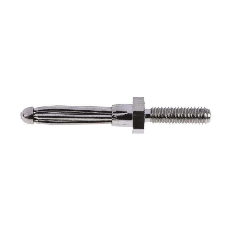 RS PRO Silver Male Banana Connector 4 mm Connector 50V 16A Nickel Plating 180-6651