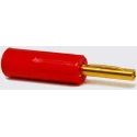 RS Pro Red Male Banana Connector 4 mm, Solder Termination, 50V, 16A, Gold Plating 180-6655