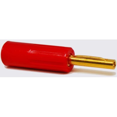 RS Pro Red Male Banana Connector 4 mm, Solder Termination, 50V, 16A, Gold Plating 180-6655