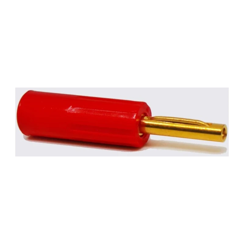 RS Pro Red Male Banana Connector 4 mm, Solder Termination, 50V, 16A, Gold Plating 180-6655
