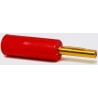 RS Pro Red Male Banana Connector 4 mm, Solder Termination, 50V, 16A, Gold Plating 180-6655