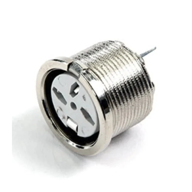 Deltron 5 Pole Straight Standard DIN Socket, Shielded, Lockable PCB Mount, 2A, 34 V AC, Brass Silver Plated Contacts 690-0510