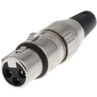 Deltron Cable XLR Connector, Straight, 50V, Female, 5 Way, Silver Plating 700-0500