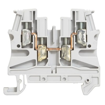 Legrand Viking Series Non-Fuse DIN Rail Terminal Grey, 1-Level, Screw Termination, 500V, 32A, ATEX Certified 0 371 69