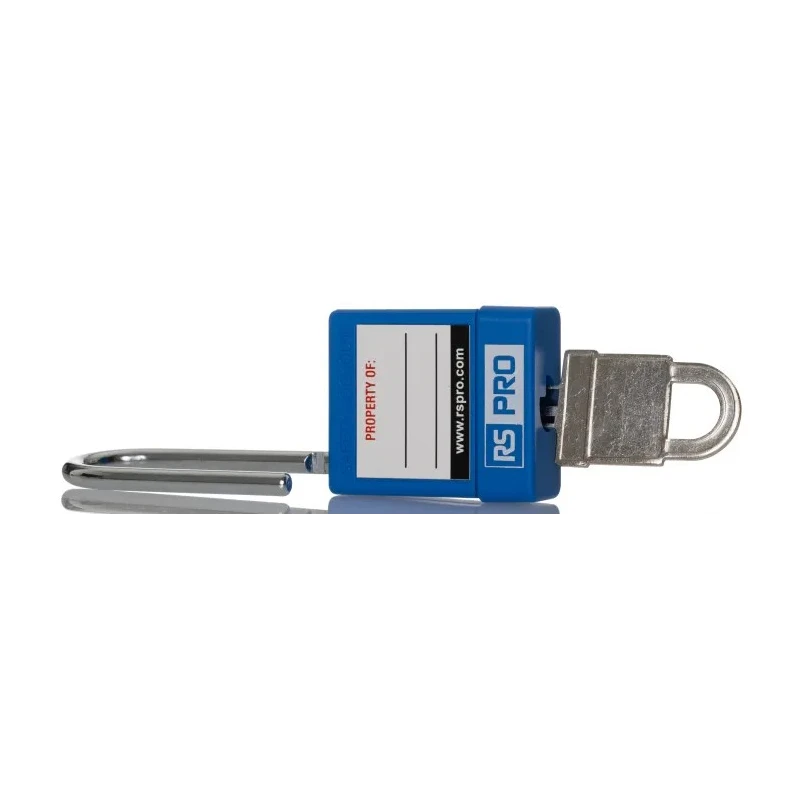 RS PRO Blue 1-Lock Safety Lockout Padlock Steel, ABS Material, 5 mm Shackle Diameter 180-6816