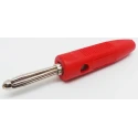 RS PRO Red Male Banana Connector 4 mm Screw Termination 50V 16A Bright Nickel Over Copper Plating 180-6648