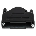 MH Connectors Zinc Straight D-Sub Backshell 25 Way Strain Relief MHDTZK25-BK-RA-PC-BK-K