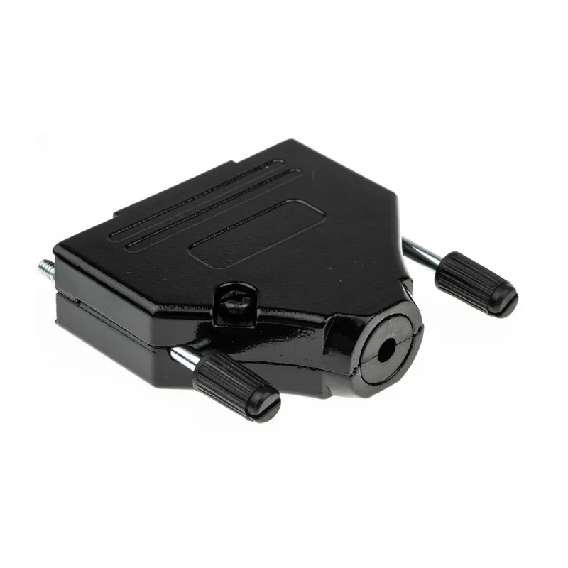 MH Connectors Zinc Straight D-Sub Backshell 25 Way Strain Relief MHDTZK25-BK-RA-PC-BK-K