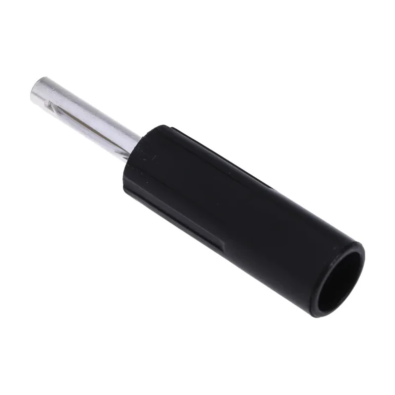 RS Pro Black Male Banana Connector 4 mm, 50V Voltage, 16A Current, Nickel Plating 180-6656