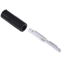 RS Pro Black Male Banana Connector 4 mm, 50V Voltage, 16A Current, Nickel Plating 180-6656