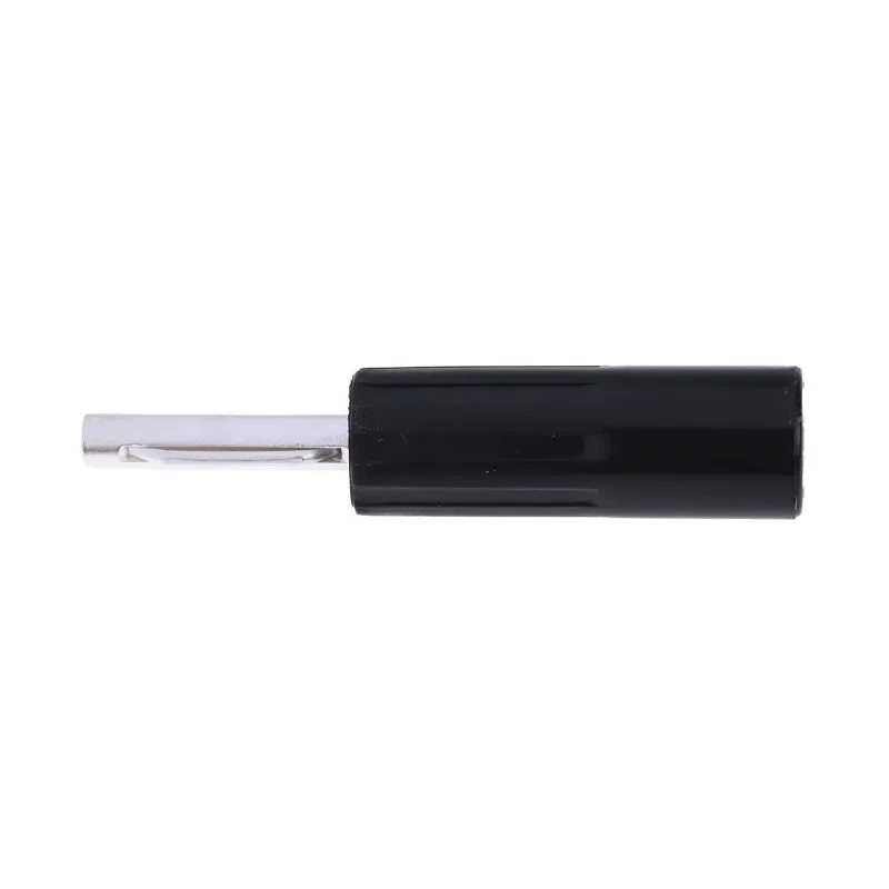 RS Pro Black Male Banana Connector 4 mm, 50V Voltage, 16A Current, Nickel Plating 180-6656