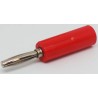 RS PRO Red Male 4 mm Banana Connector Screw Termination 50V 10A Nickel Gold Plating 180-6650