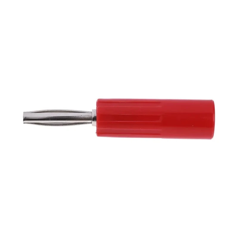 RS PRO Red Male 4 mm Banana Connector Screw Termination 50V 10A Nickel Gold Plating 180-6650