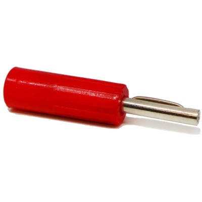 RS Pro Red Male Banana Connector 4 mm Connector 50V 16A Nickel Plating 180-6657
