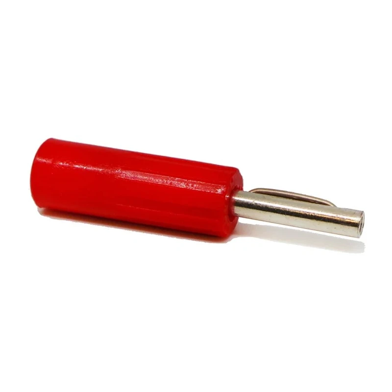 RS Pro Red Male Banana Connector 4 mm Connector 50V 16A Nickel Plating 180-6657