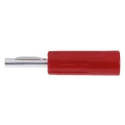 RS Pro Red Male Banana Connector 4 mm Connector 50V 16A Nickel Plating 180-6657