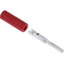 RS Pro Red Male Banana Connector 4 mm Connector 50V 16A Nickel Plating 180-6657