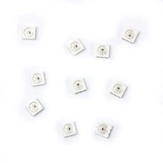 RS PRO 5.5 V RGB LED 5050 Surface Mount Intelligent 4-LED 4-Pin Rectangular White Lens 180-8083