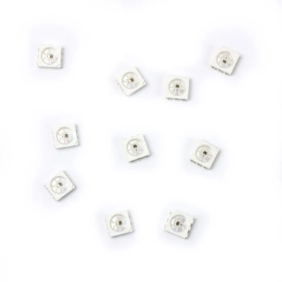 RS PRO 5.5 V RGB LED 5050 Surface Mount Intelligent 4-LED 4-Pin Rectangular White Lens 180-8083