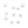 RS PRO 5.5 V RGB LED 5050 Surface Mount Intelligent 4-LED 4-Pin Rectangular White Lens 180-8083
