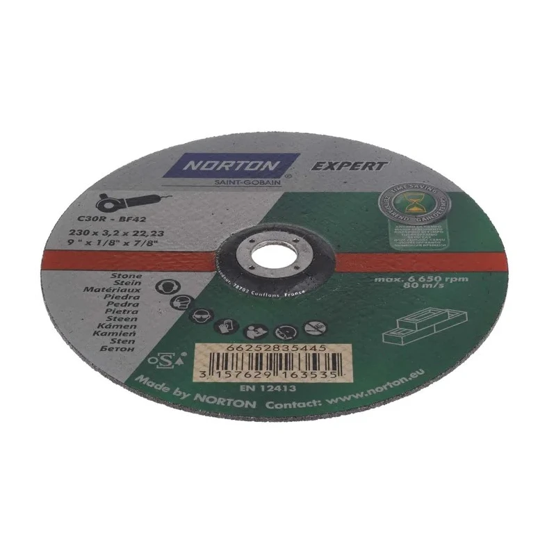 Norton Silicon Carbide Abrasive Cutting Disc 230 mm Coarse Grade P30 Grit 66252835445